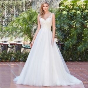 Ivoire By Kitty Chen 'Donatella' Ballgown Wedding Dress Size 12 Nwot